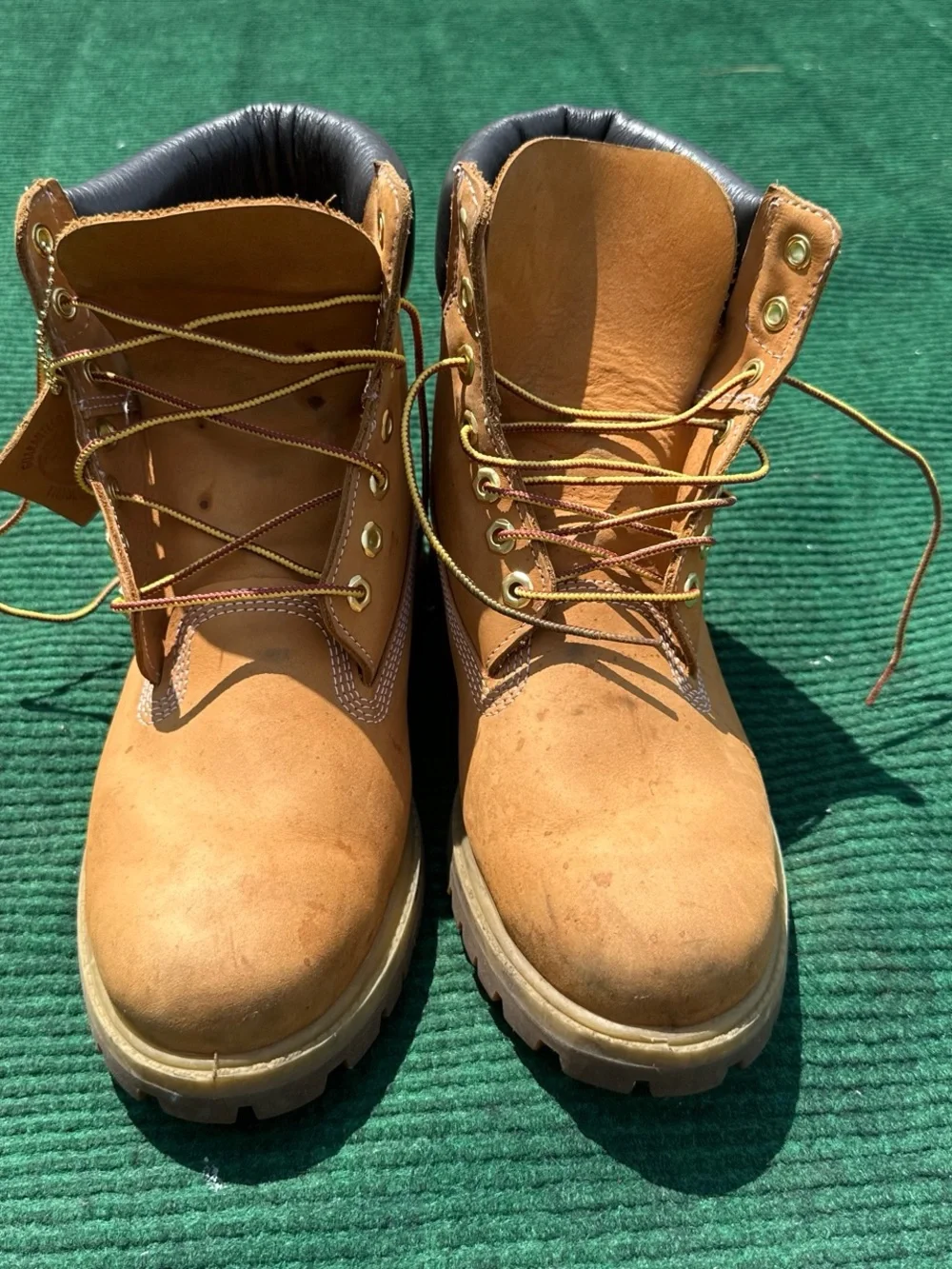 Timberland 6 Inch Premium Waterproof Boot 'Wheat' Nubuck Men’s Size 9.5